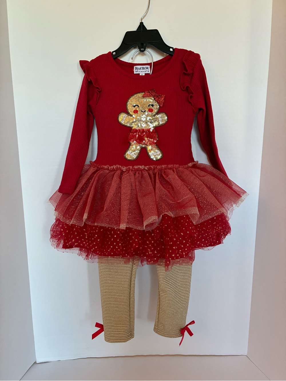 Toddler Girls BLUEBERI BOULEVARD Christmas outfit 3T
